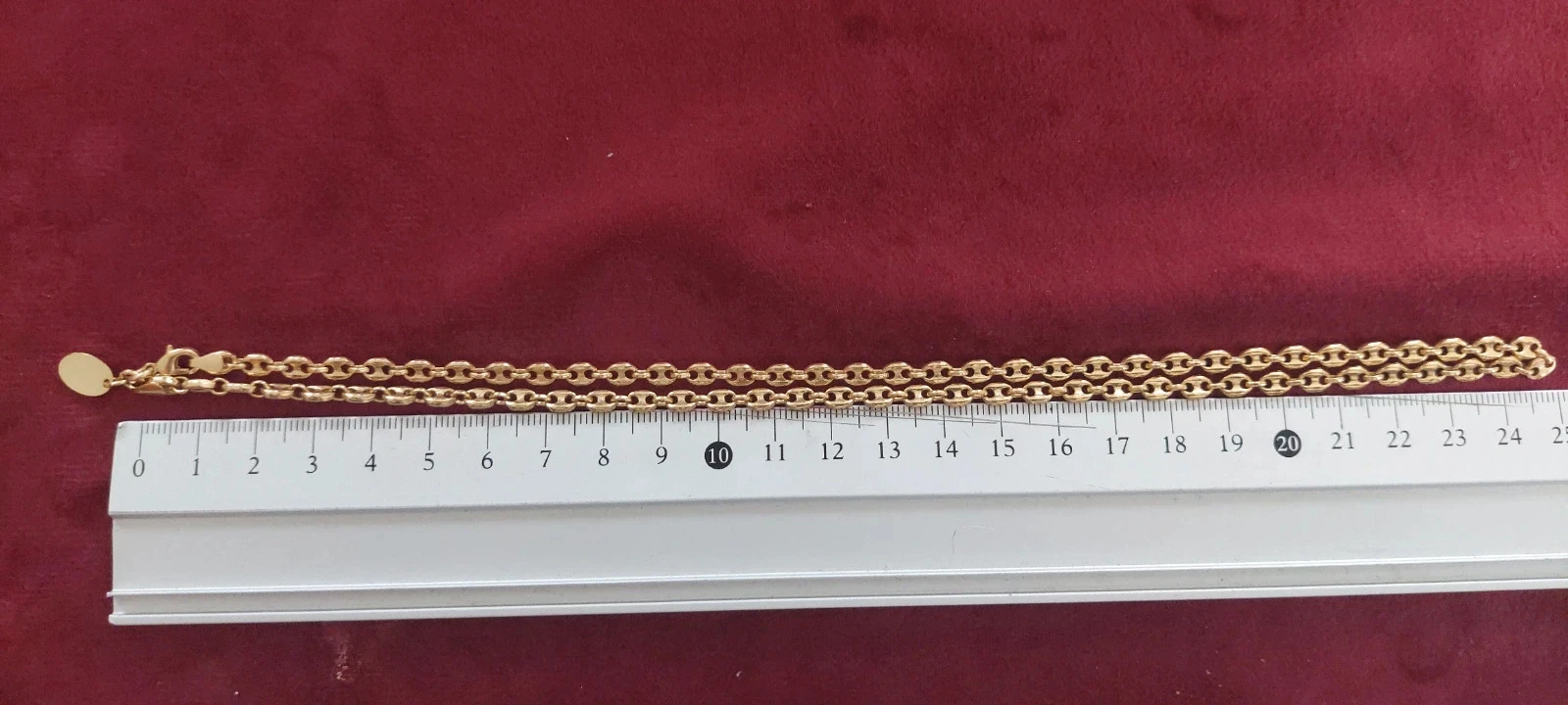 Collier Maille Grain de Café Giovanni Plaqué Or Haut de Gamme – 15,83g – photo 6